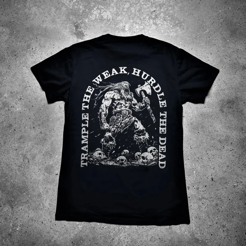 Trample The Weak, Hurdle The Dead Printed Men's T-shirt sold by Polyalien