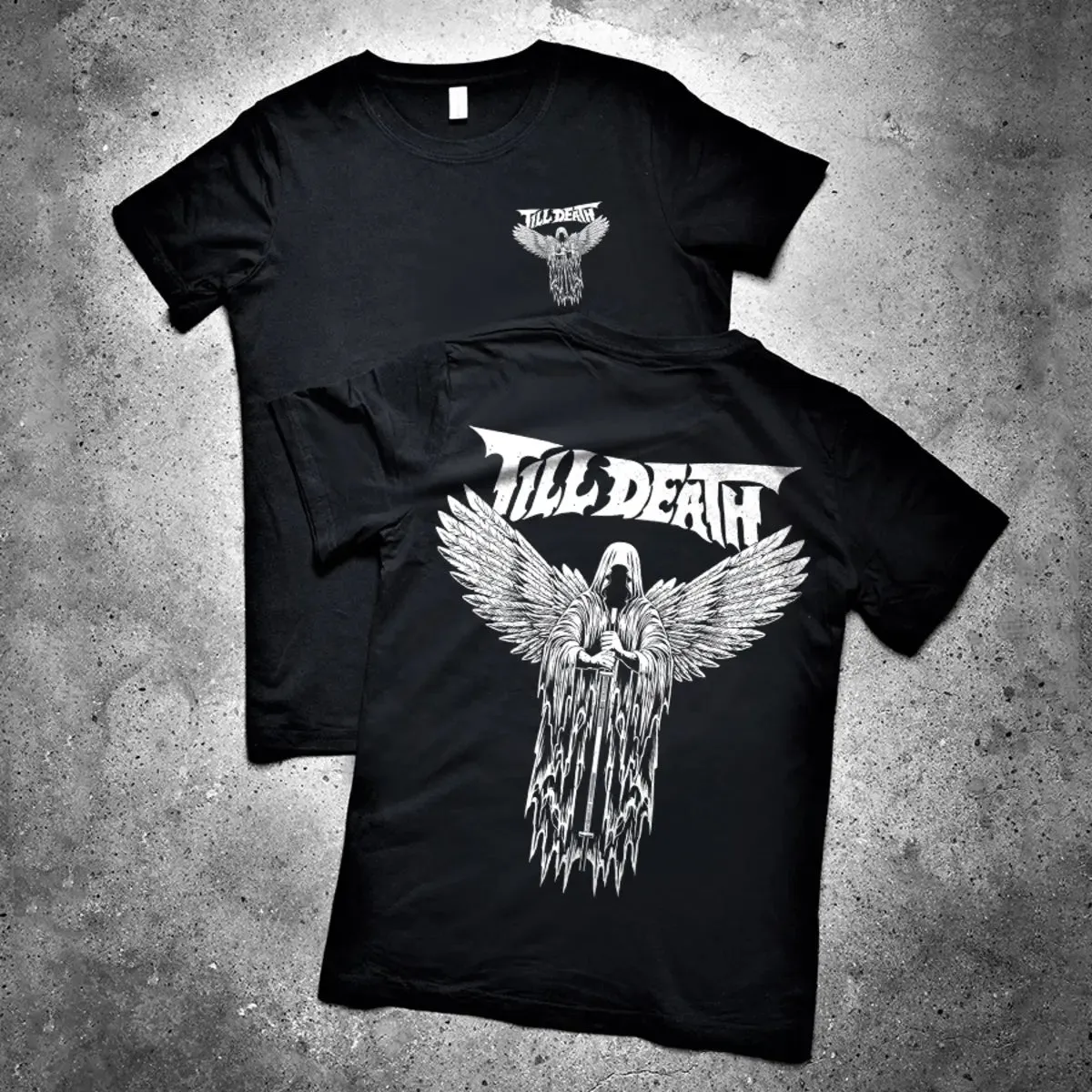Till Death Printed Men's T-shirt sold by Polyalien product image thumbnail 2