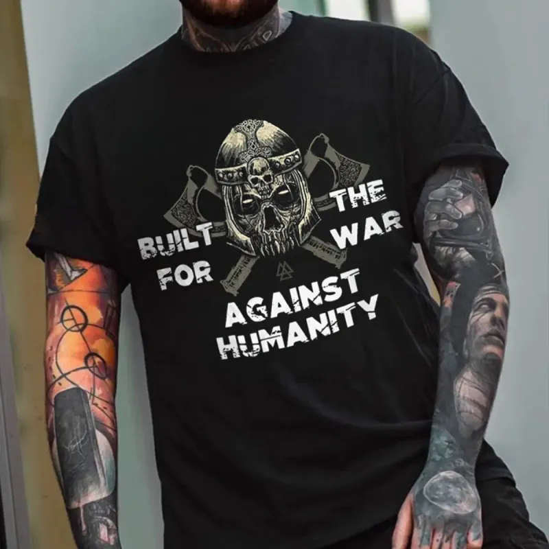 Viking Built For The War Printed Men's T-shirt sold by Polyalien