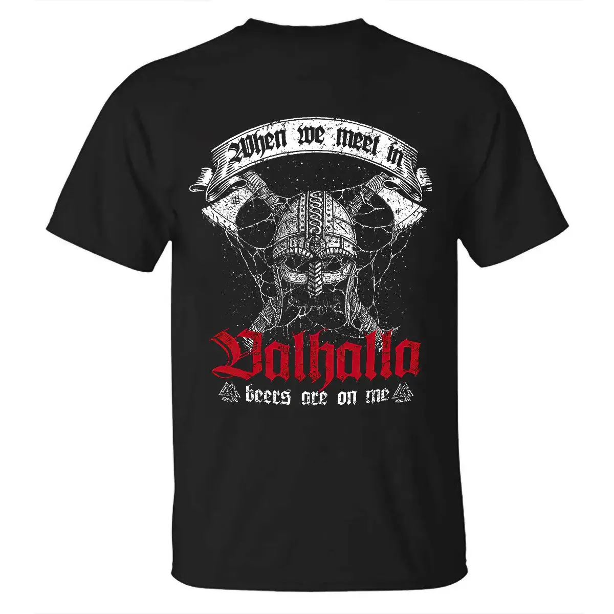 Viking When Me Meet In Holhollo Printed Men's T-shirt sold by Polyalien product image thumbnail 3
