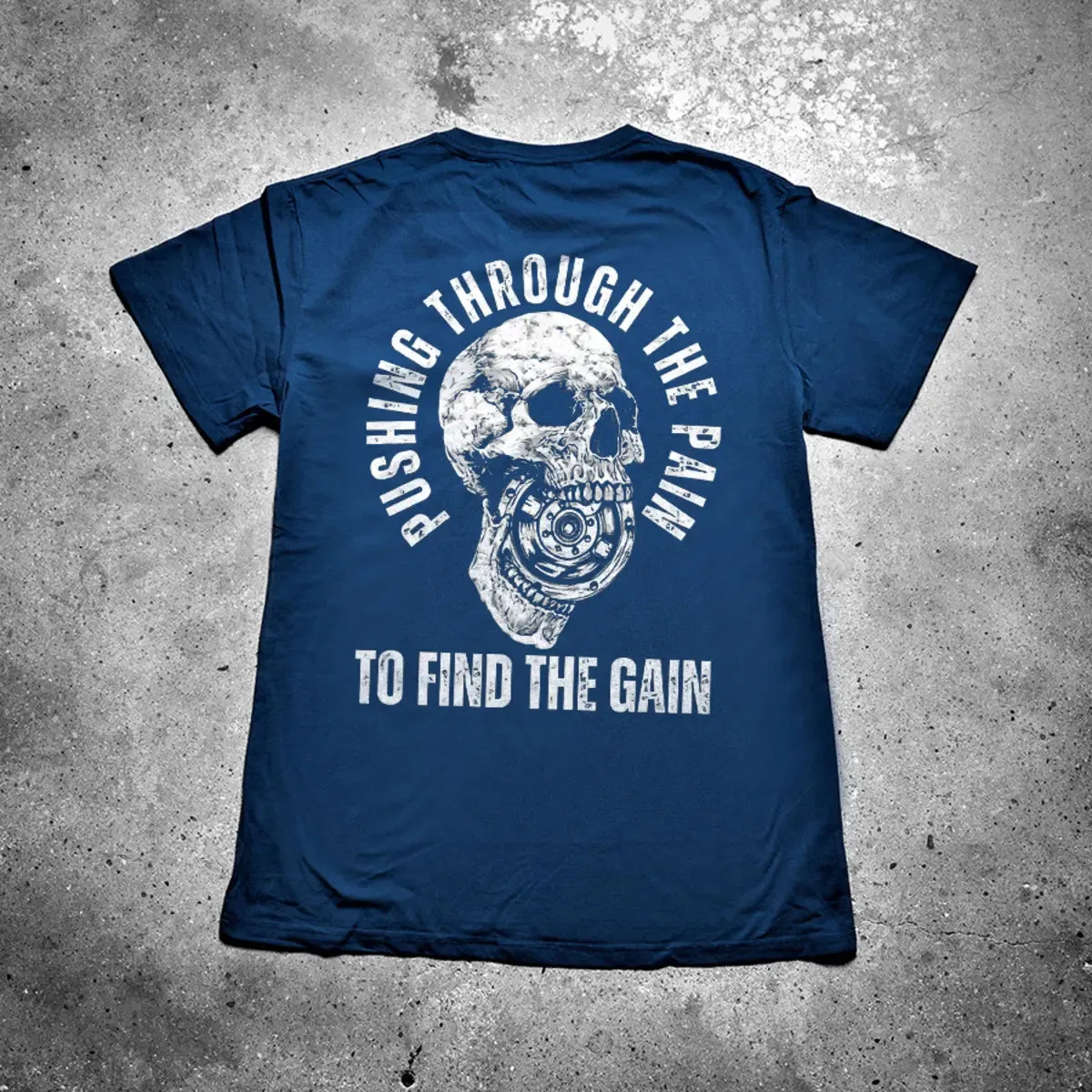 Pushing Through The Pain To Find The Gain Printed Men's T-shirt sold by Polyalien