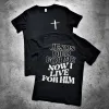 Jesus Died For Me Now I Live For Him Printed Men's T-shirt sold by Polyalien
