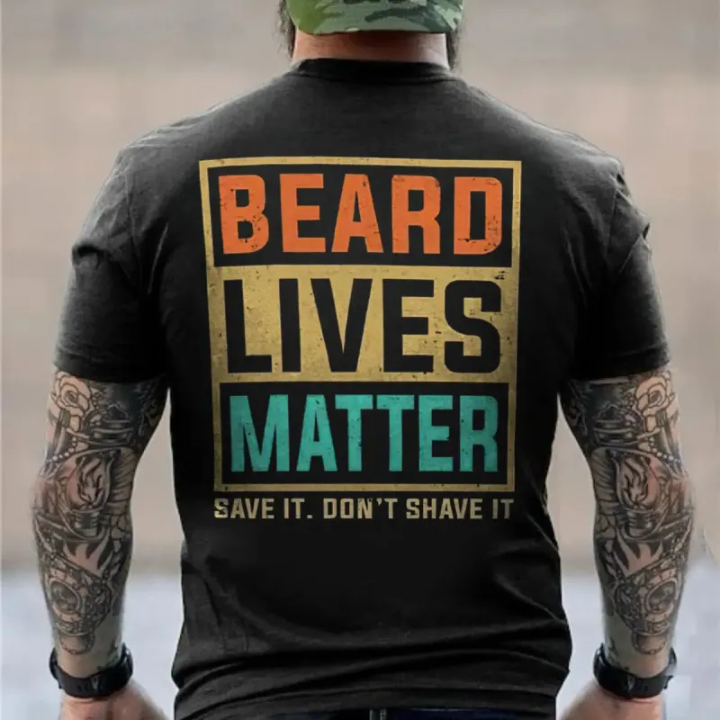Viking Beard Lives Matter Printed Men's T-shirt sold by Polyalien