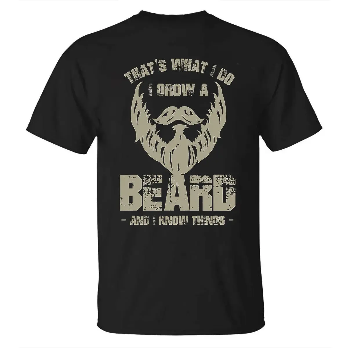 Viking That's What I Do I Grow A Beard And I Know Things Printed Men's T-shirt sold by Polyalien product image thumbnail 2