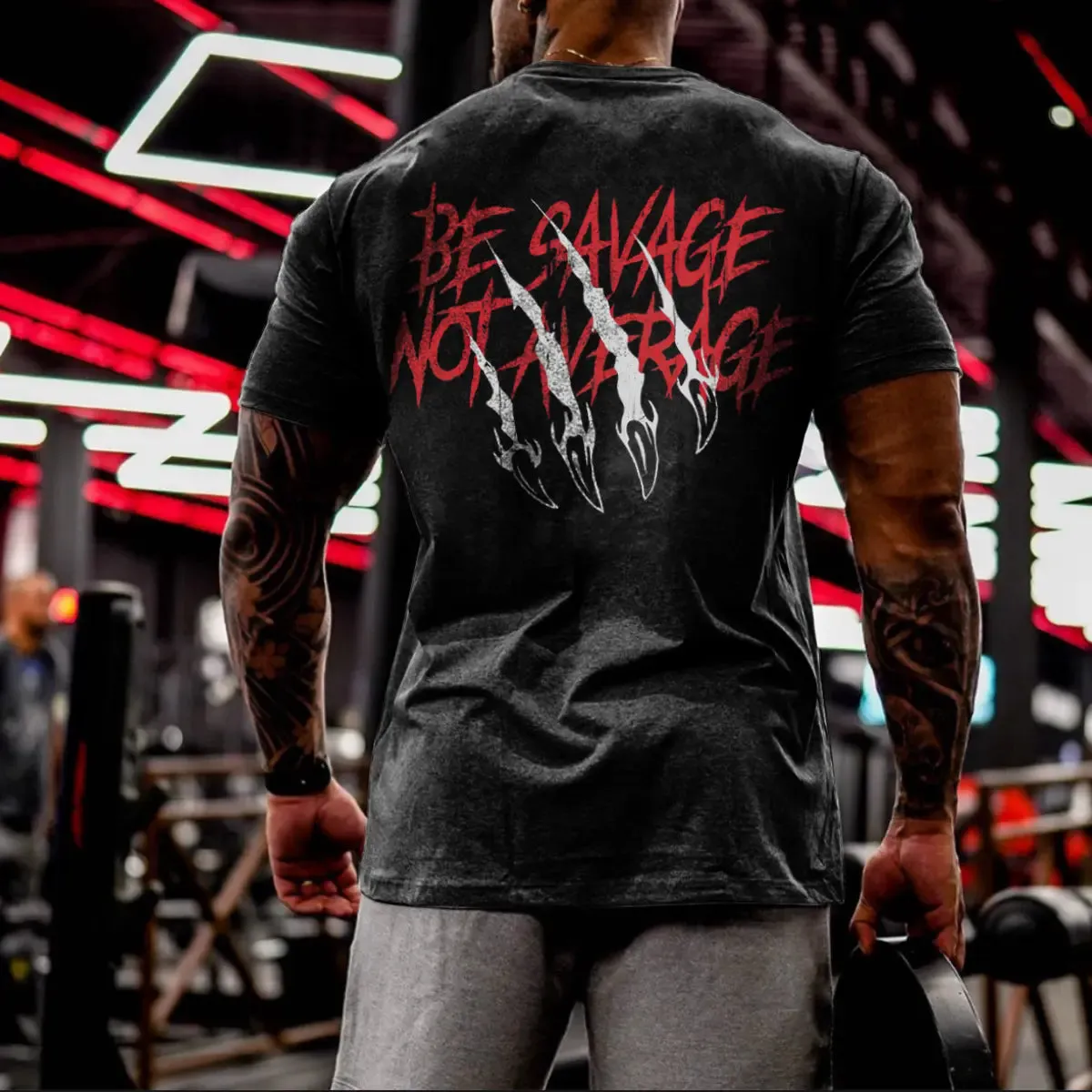 Be Savage Not Average Printed Men's T-shirt sold by Polyalien product image thumbnail 2