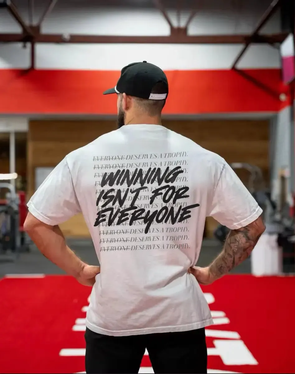 Winning Isn't For Everyone Printed Men's T-shirt sold by Polyalien product image thumbnail 2