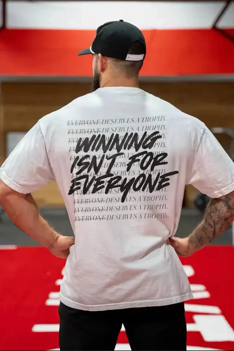 Winning Isn't For Everyone Printed Men's T-shirt sold by Polyalien