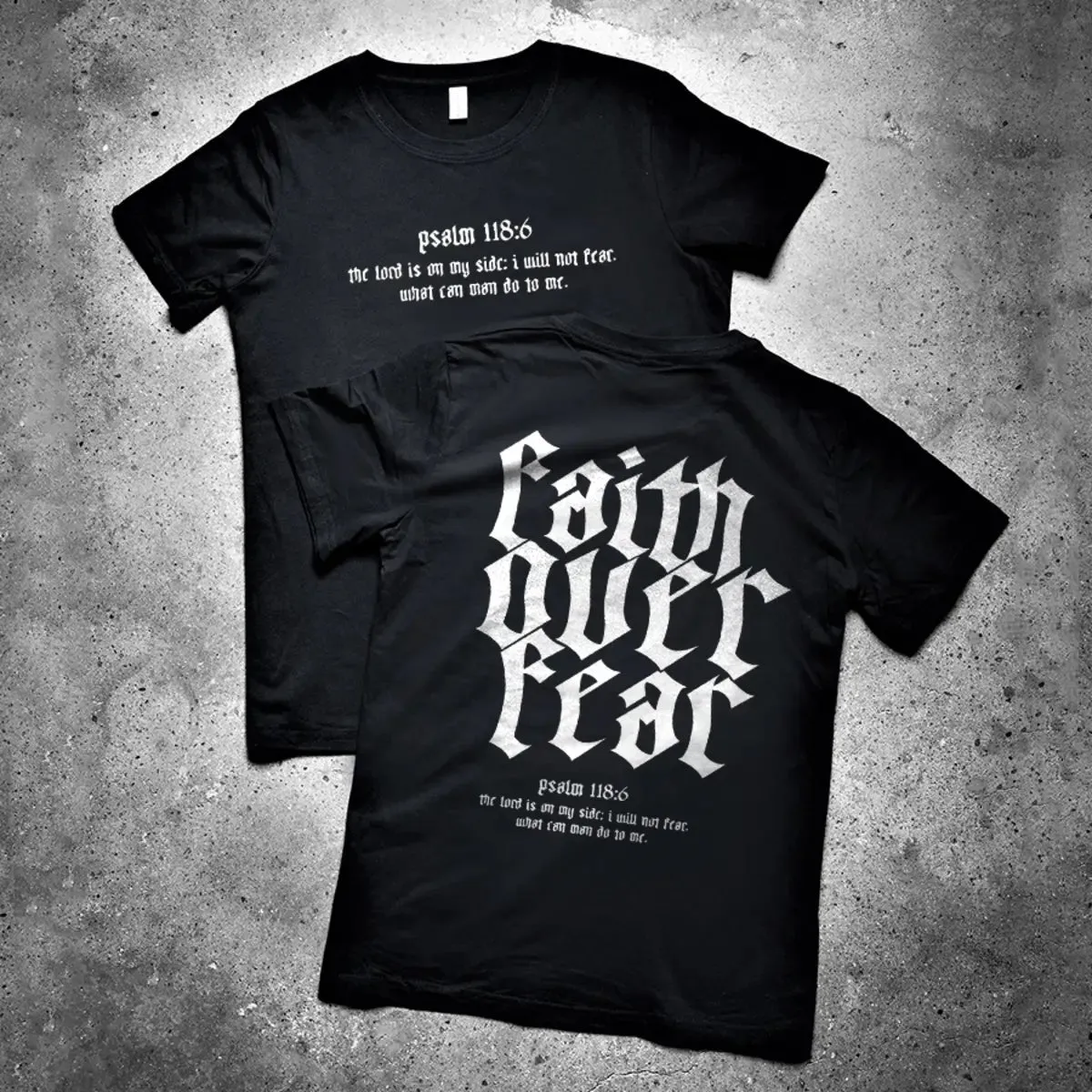Faith Over Fear Printed Men's T-shirt sold by Polyalien product image thumbnail 2