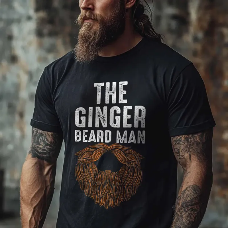 Viking The Ginger Beard Man Printed Men's T-shirt sold by Polyalien