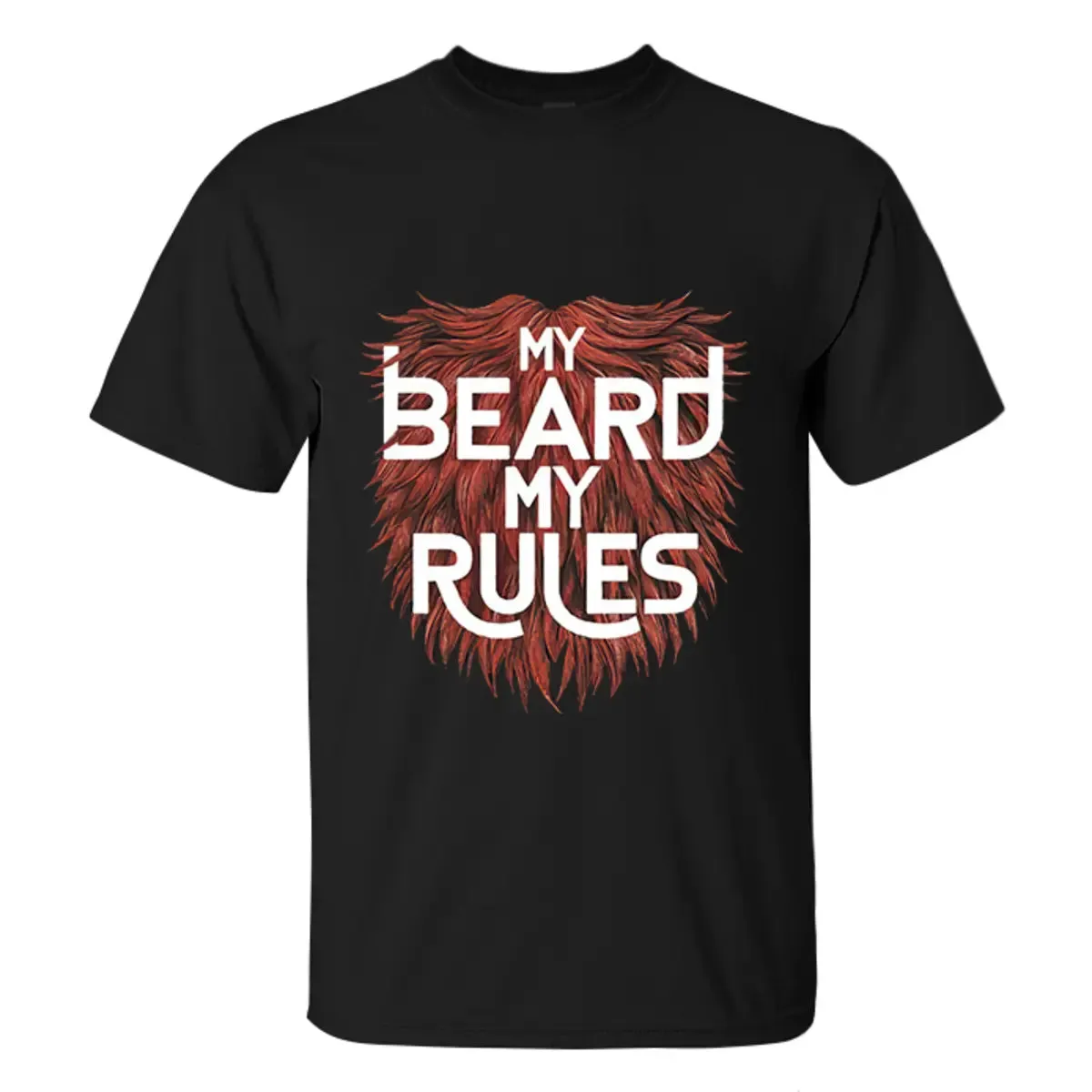 Viking My Beard My Rules Printed Men's T-shirt sold by Polyalien product image thumbnail 2
