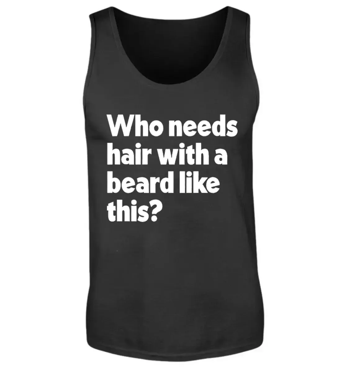Viking Who Needs Hair With A Beard Like This? Printed Men's Vest sold by Polyalien product image thumbnail 2