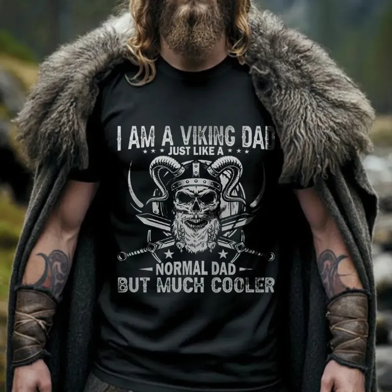 Viking I Am A Viking Dad Printed Men's T-shirt sold by Polyalien