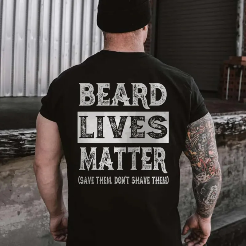 Viking Beard Lives Matter Printed Men's T-shirt sold by Polyalien