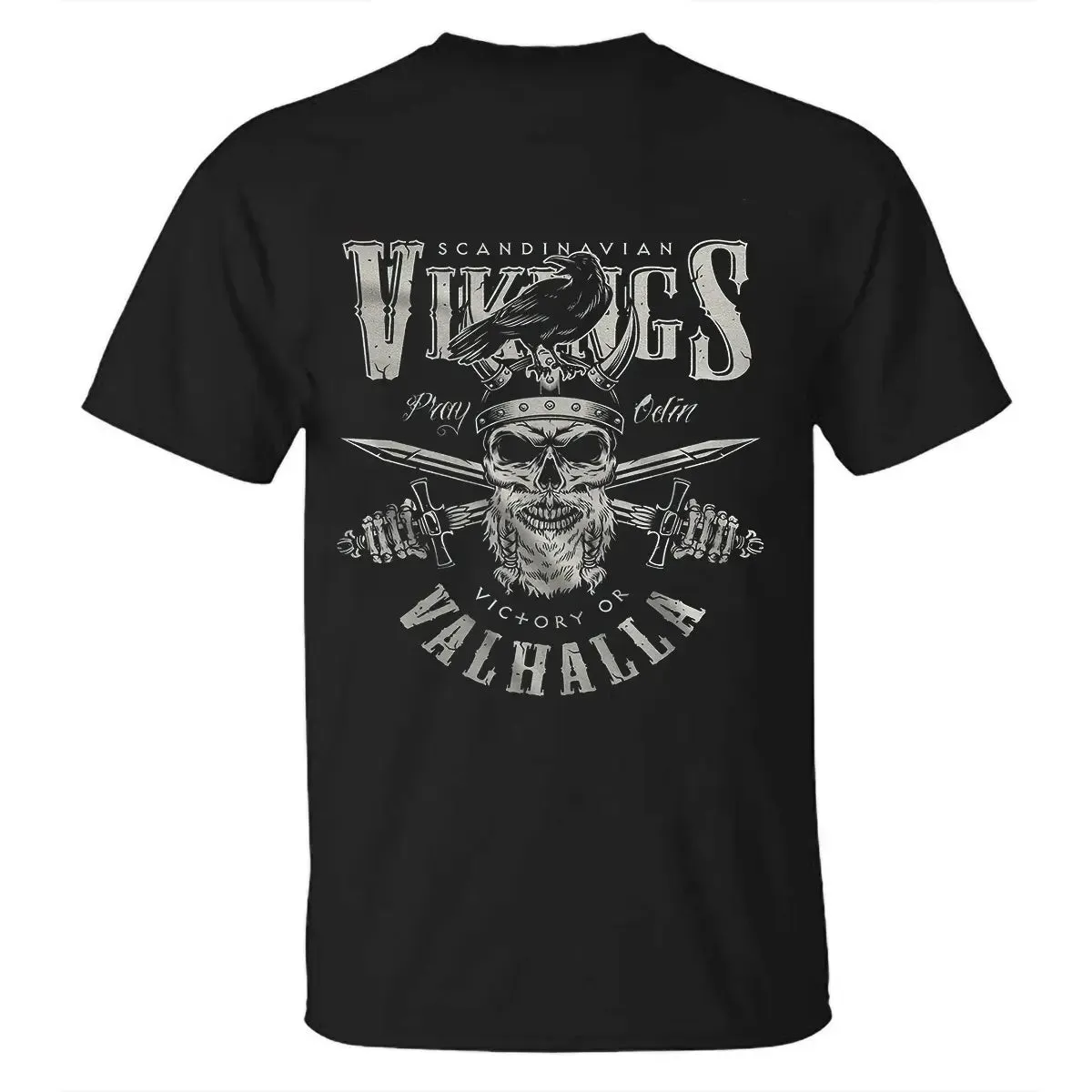 Viking Victory Or Valhalla Printed Men's T-shirt sold by Polyalien product image thumbnail 2