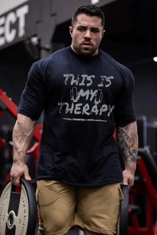 This Is My Therapy Printed Men's T-shirt sold by Polyalien