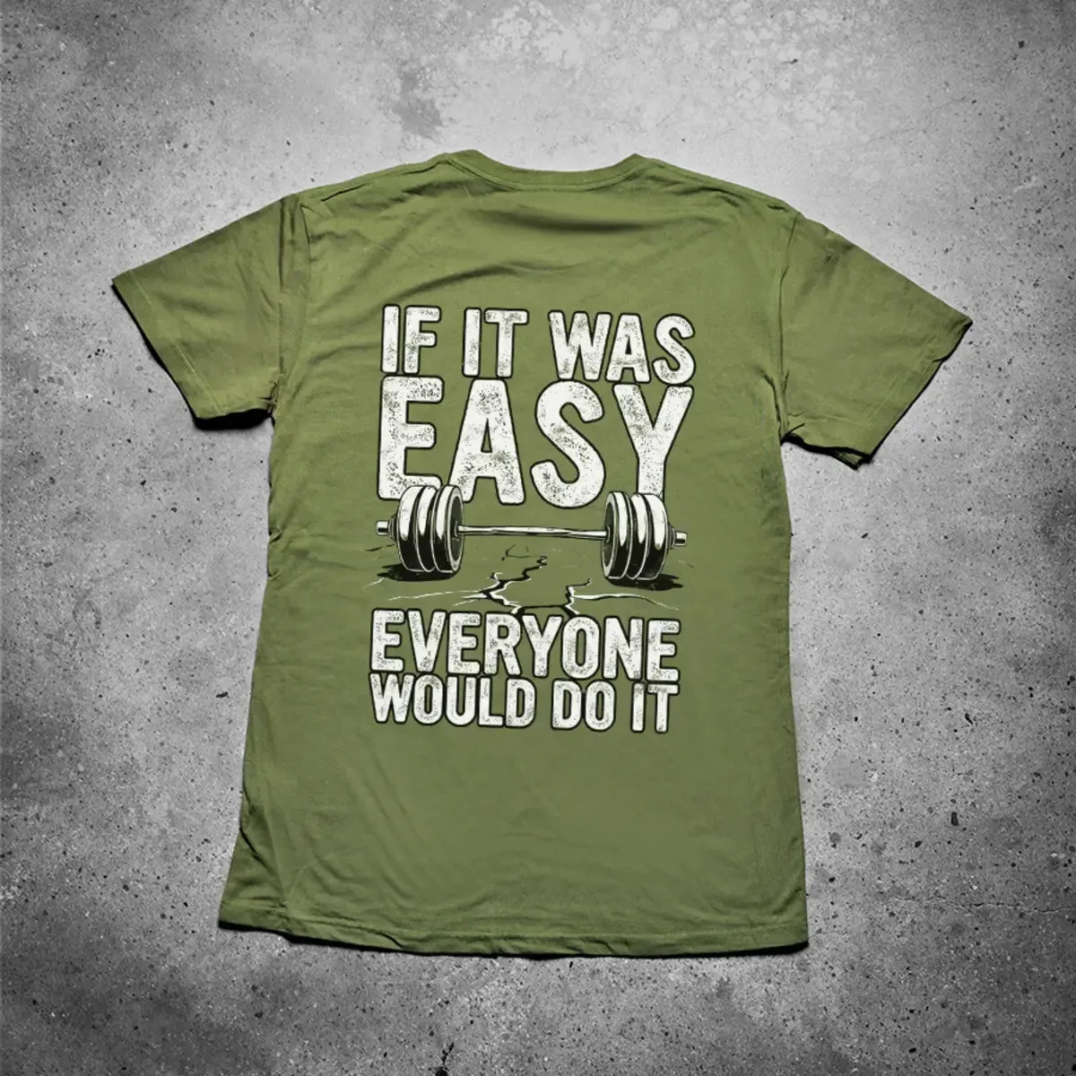If It Was Easy Everyone Would Do It Printed Men's T-shirt sold by Polyalien product image thumbnail 2