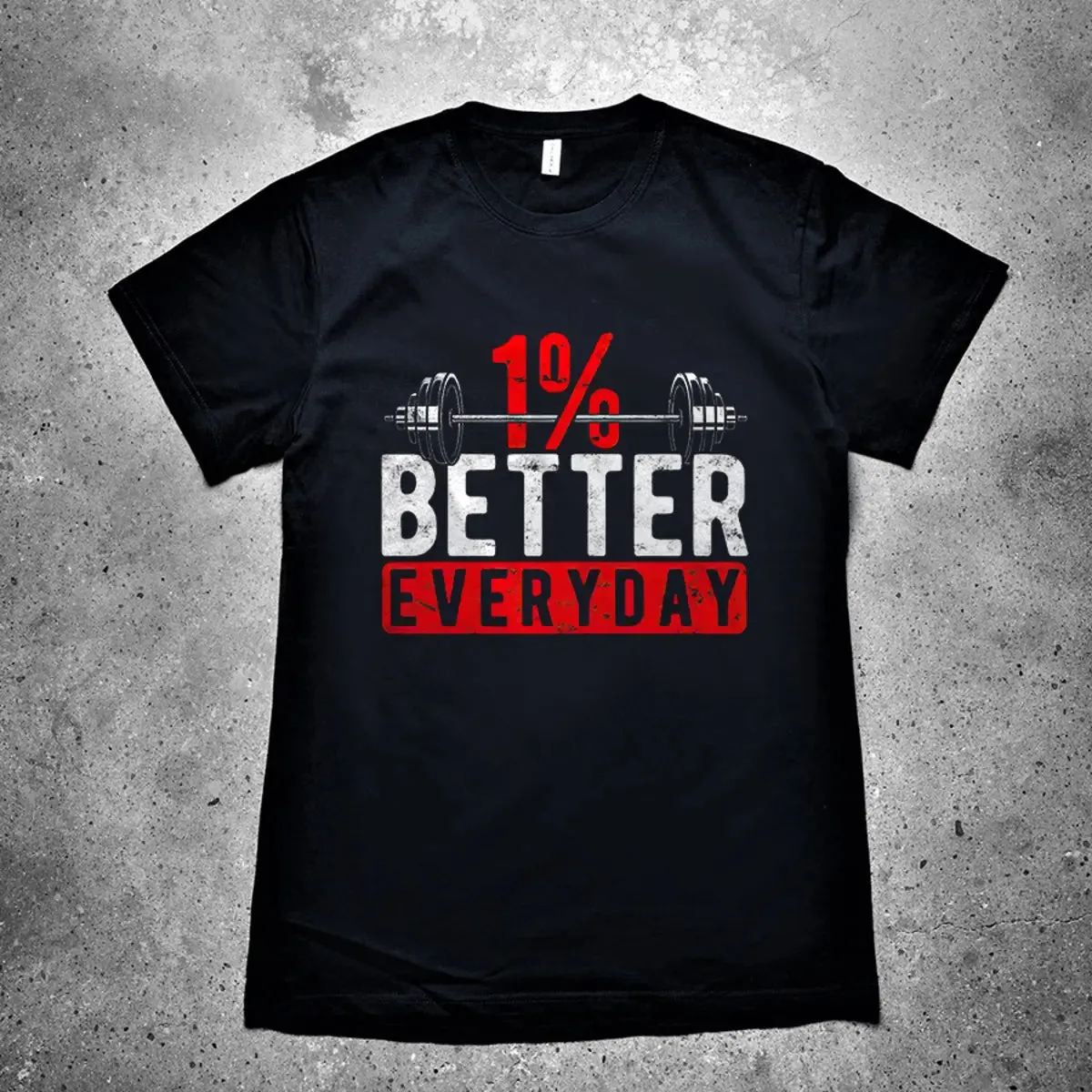 1% Better Everyday Printed Men's T-shirt sold by Polyalien product image thumbnail 2
