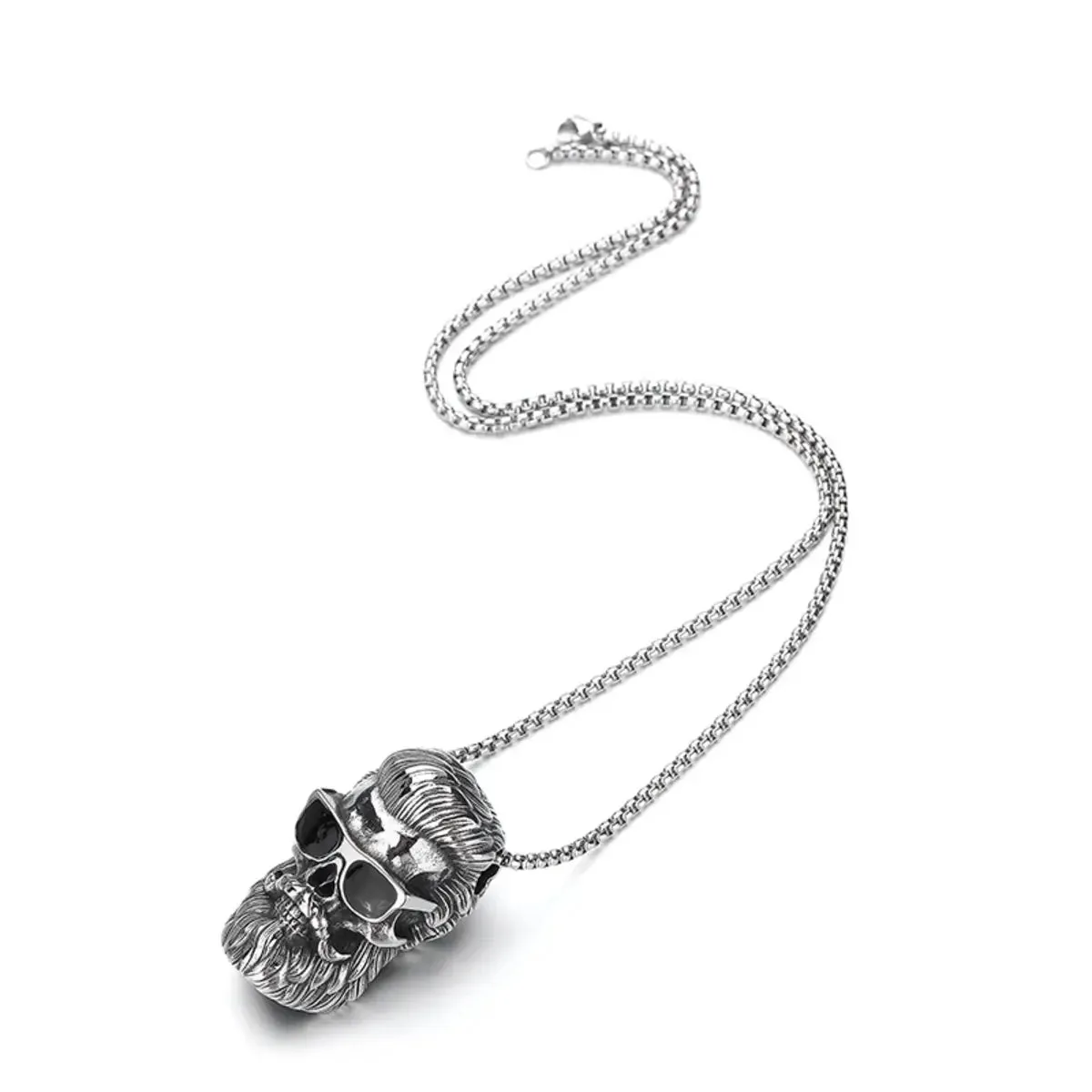Beard Skull Pendant Necklace sold by Polyalien product image thumbnail 2