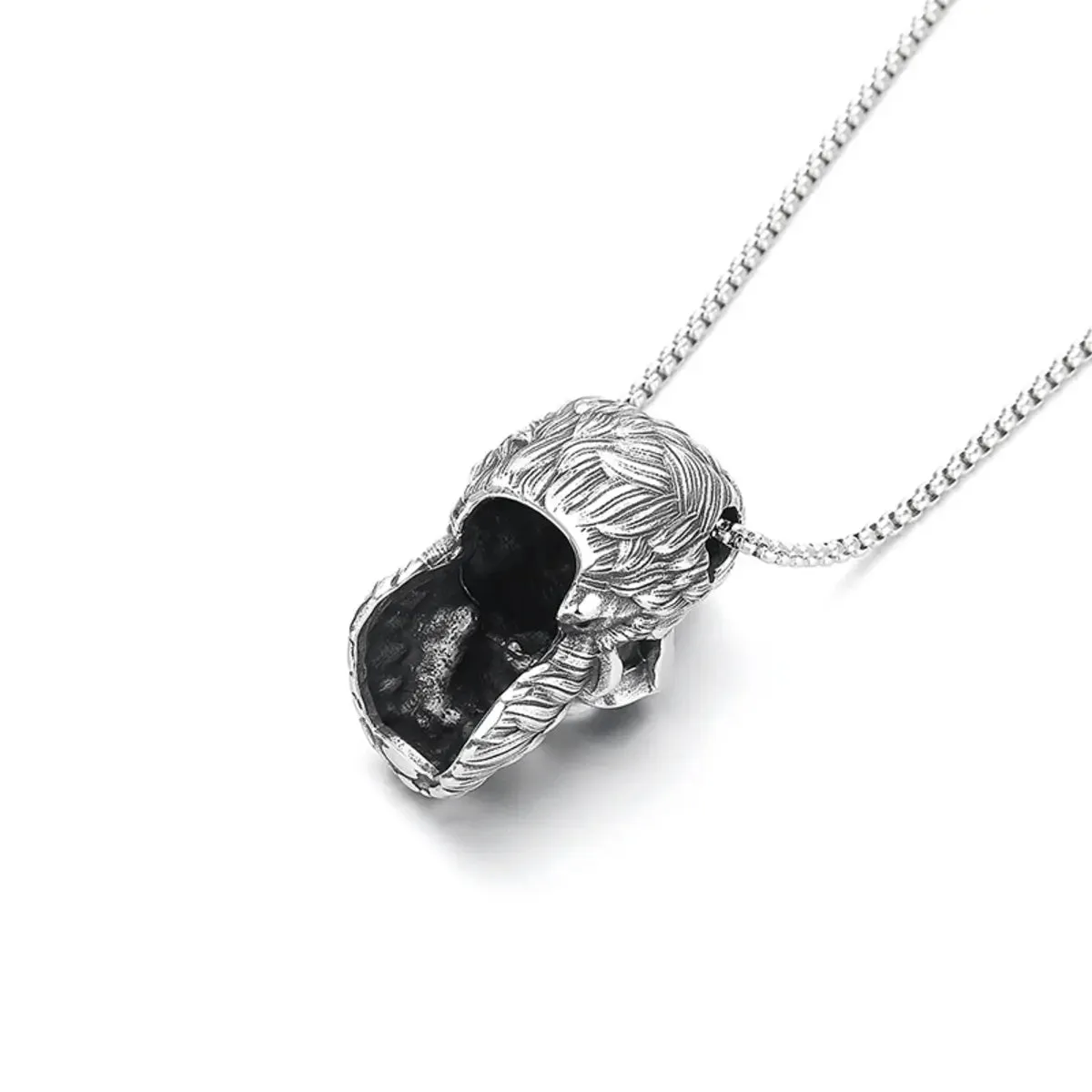 Beard Skull Pendant Necklace sold by Polyalien product image thumbnail 3