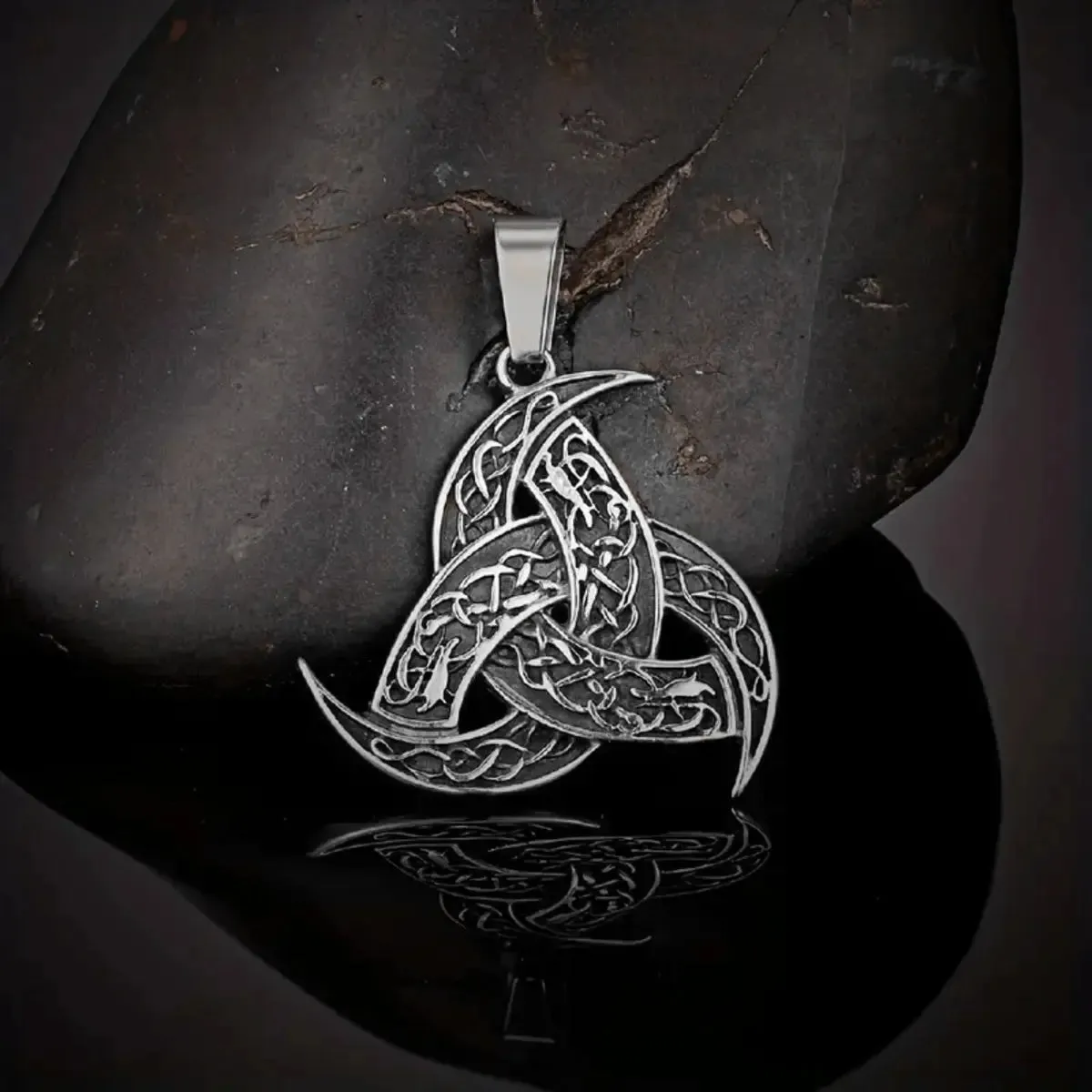 Viking Celtic Knot Runic Amulet Pendant Necklace sold by Polyalien product image thumbnail 2