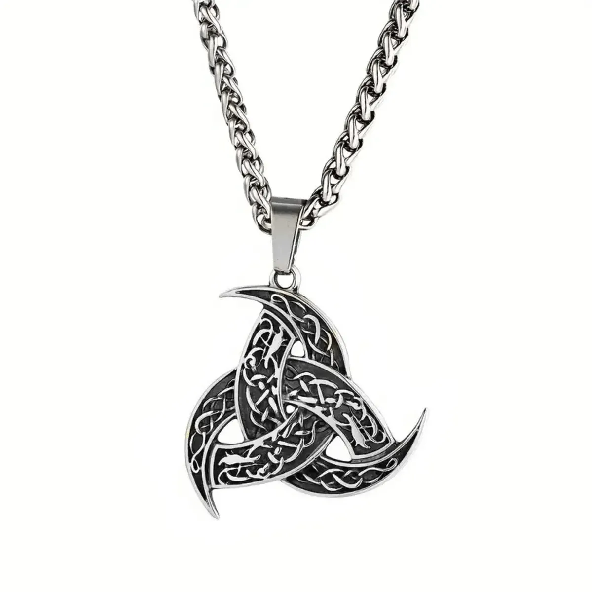 Viking Celtic Knot Runic Amulet Pendant Necklace sold by Polyalien product image thumbnail 3