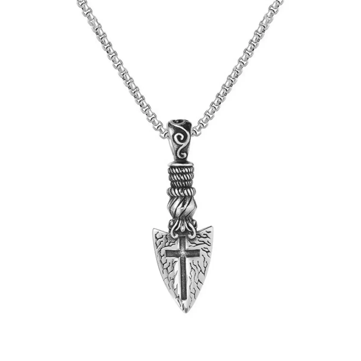 Holy Lance Spearhead Cross of Destiny Pendant Necklace sold by Polyalien product image thumbnail 3