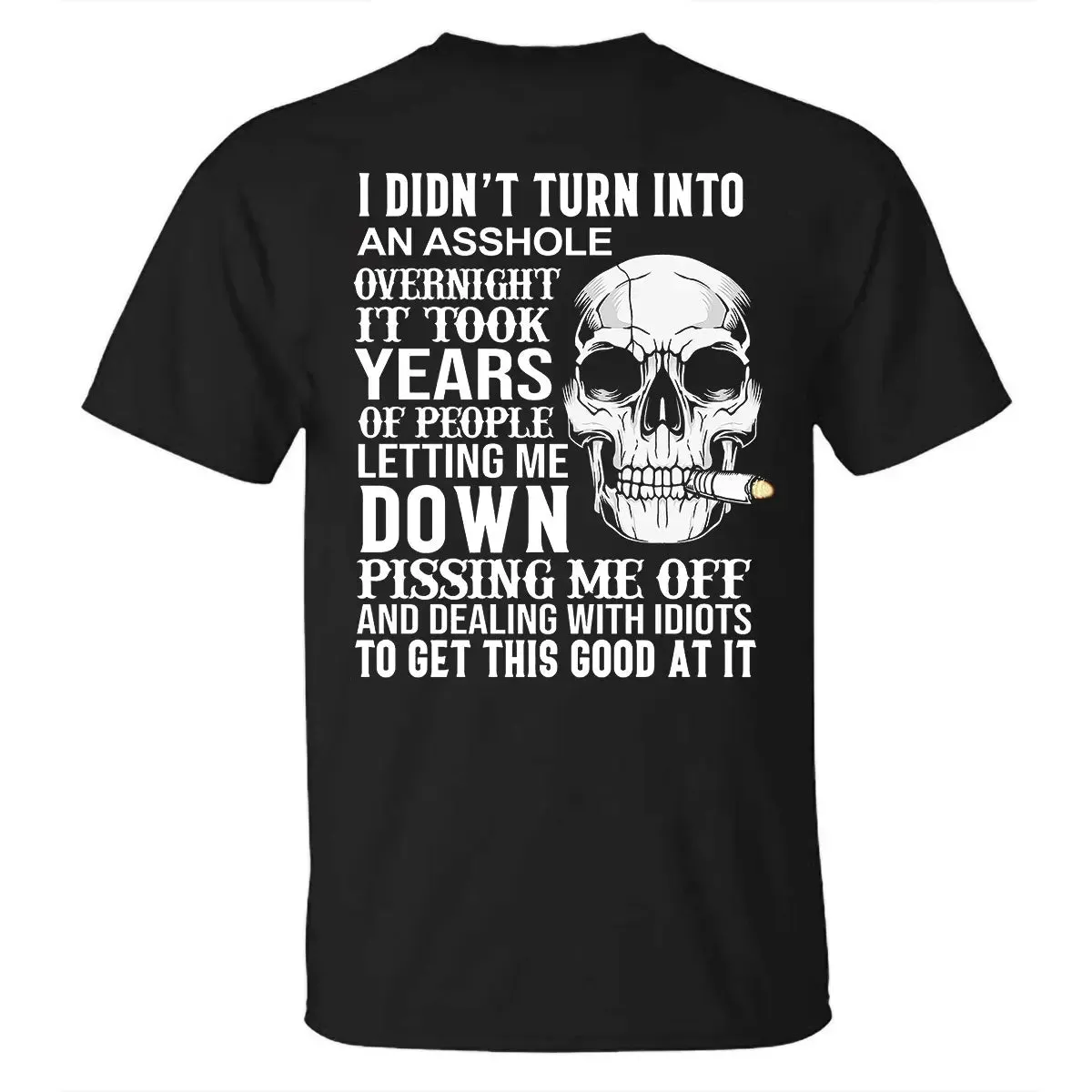 Viking I Didn't Turn into an Asshole Overnight Printed Men's T-shirt sold by Polyalien product image thumbnail 2