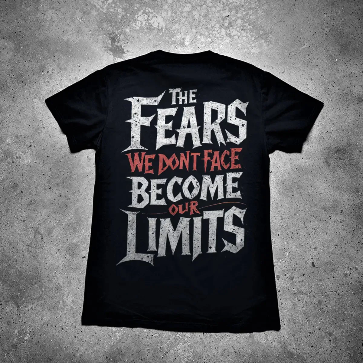 The Fears We Don't Face Become Out Limits Printed Men's T-shirt sold by Polyalien product image thumbnail 2