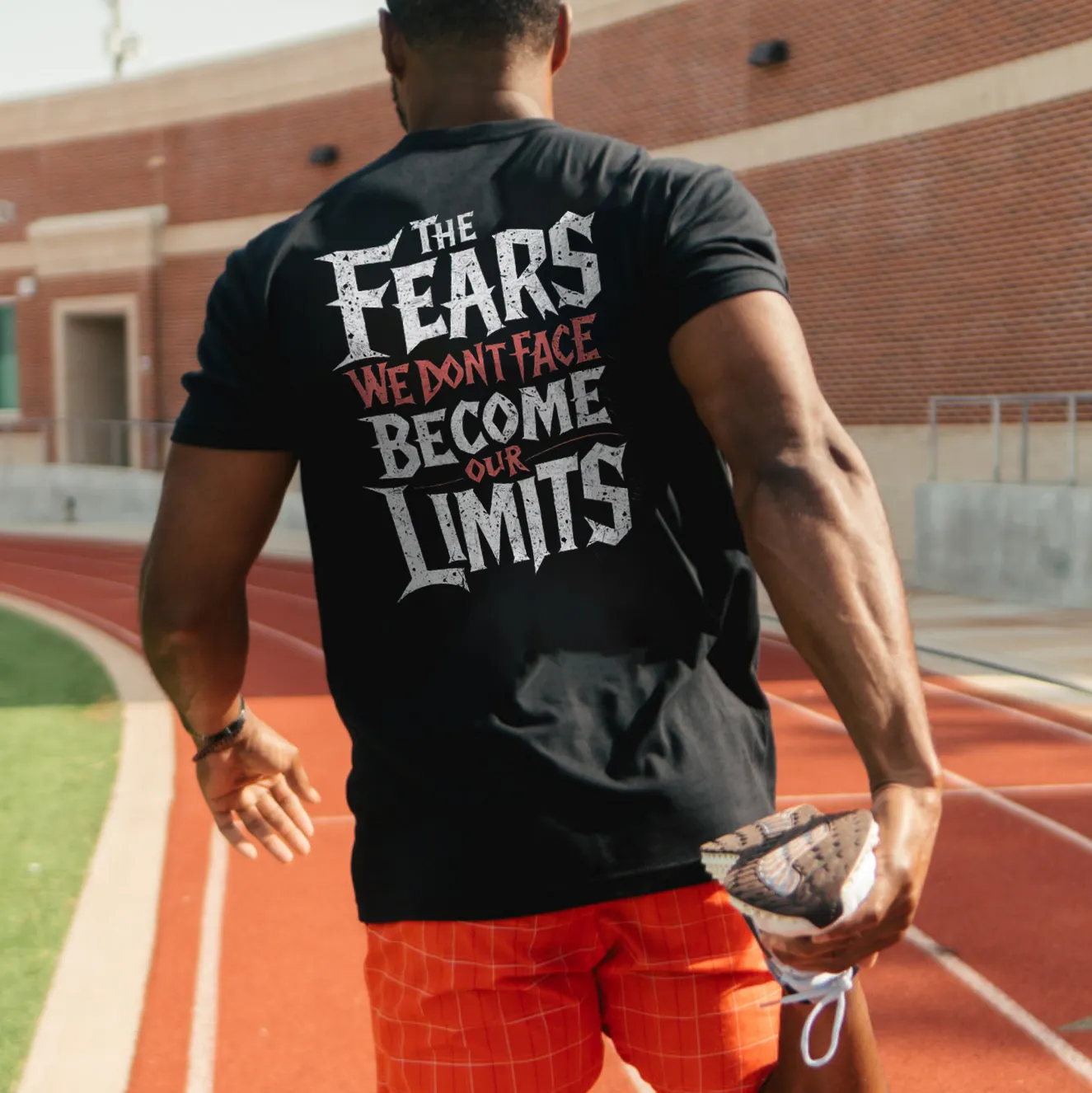 The Fears We Don't Face Become Out Limits Printed Men's T-shirt sold by Polyalien