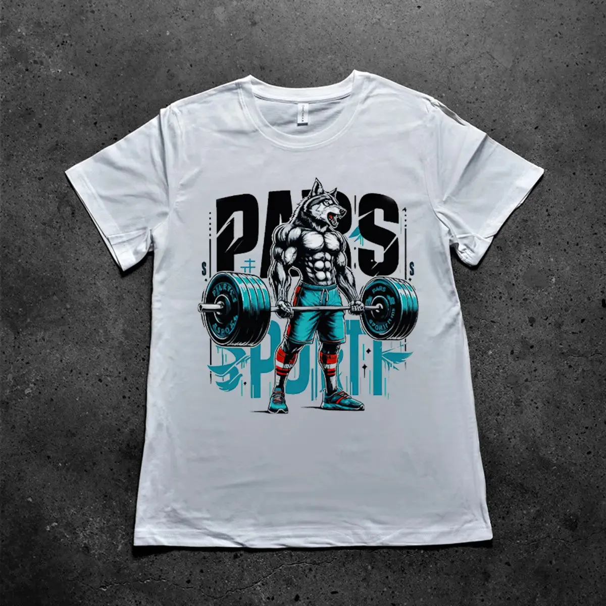 Wolf Fitness Printed Men's T-shirt sold by Polyalien product image thumbnail 2