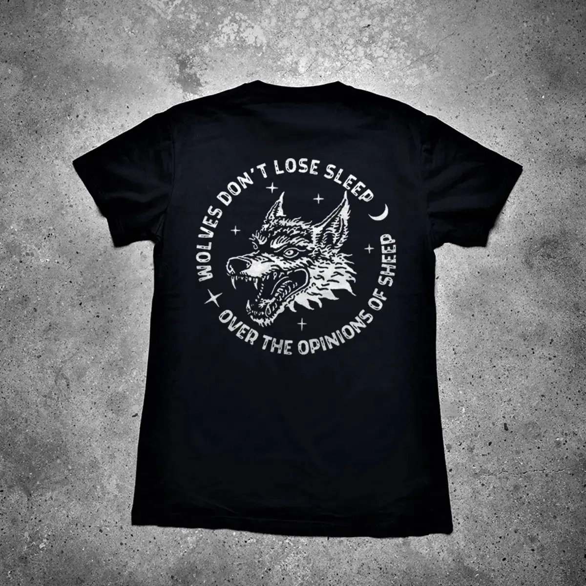 Wolves Don't Lose Sleep Printed Men's T-shirt sold by Polyalien product image thumbnail 3