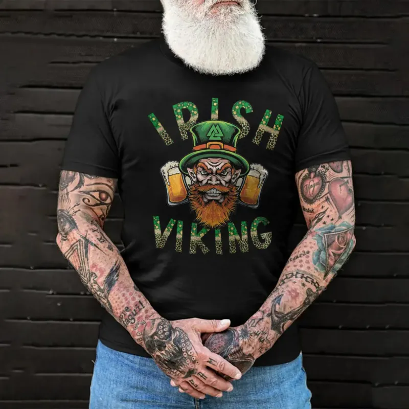 Viking Irish Viking Printed Men's T-shirt sold by Polyalien