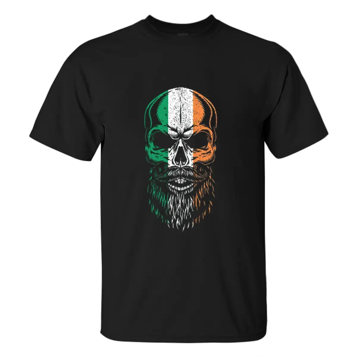Viking Irish Skull Printed Men's T-shirt sold by Polyalien product image thumbnail 2