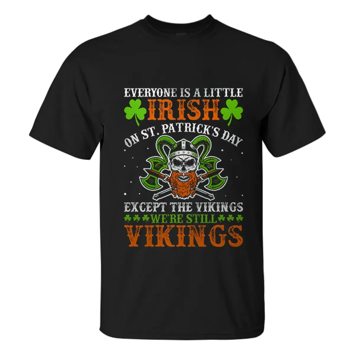 Viking Everyone Is A Little Irish Printed Men's T-shirt sold by Polyalien product image thumbnail 2