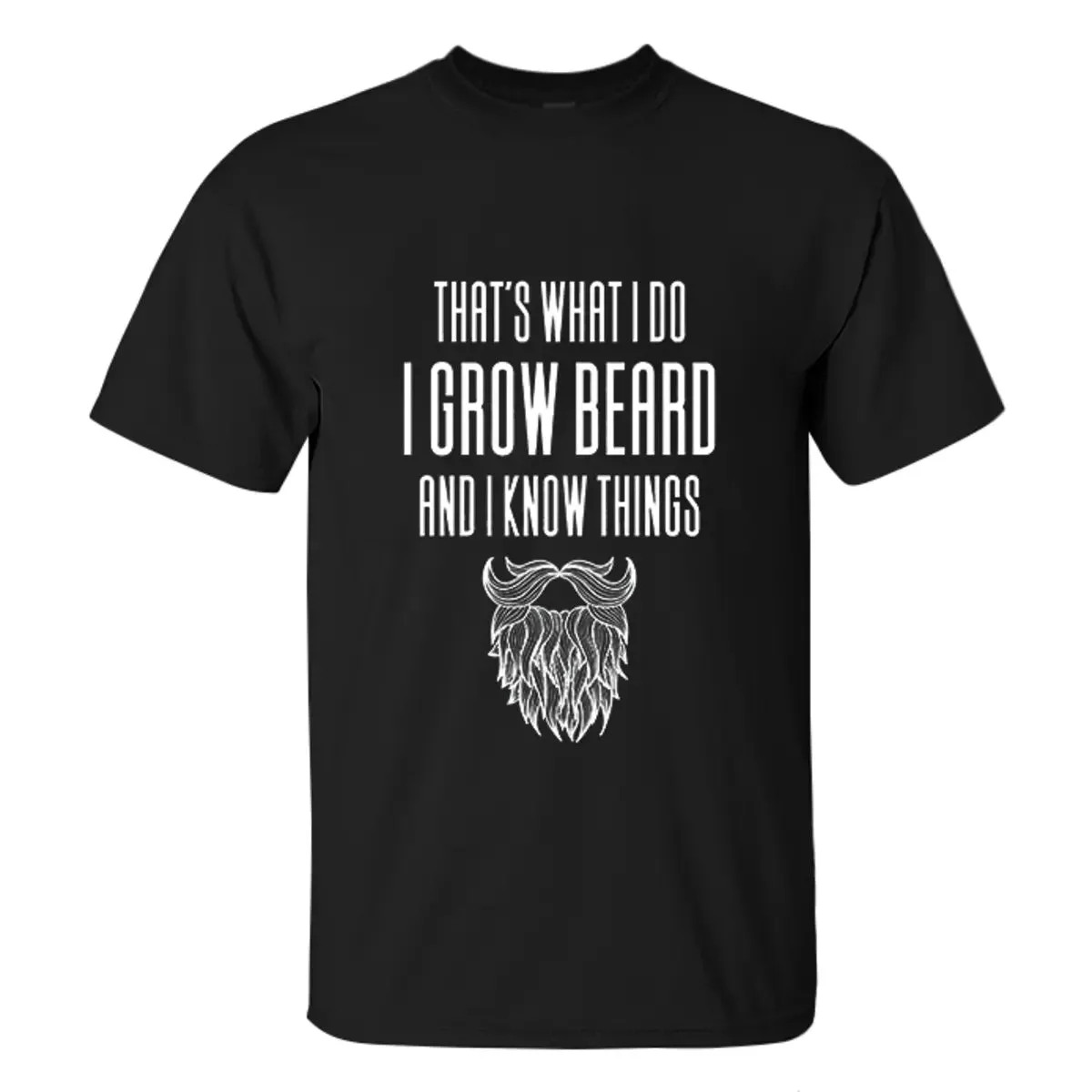 Viking That's What I Do I Grow Beard And I Know Things Printed Men's T-shirt sold by Polyalien product image thumbnail 3