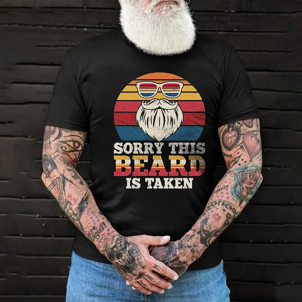 Viking Sorry This Beard Is Taken Printed Men's T-shirt sold by Polyalien