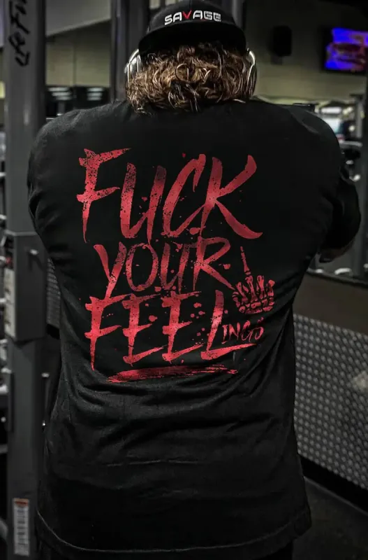 F*ck Your Feeling Printed Men's T-shirt sold by Polyalien