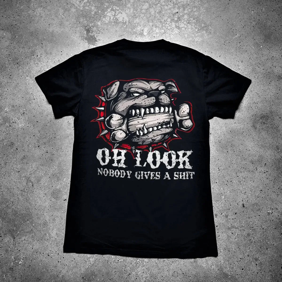 Oh Look Nobody Gives A Shit Printed Men's T-shirt sold by Polyalien product image thumbnail 2