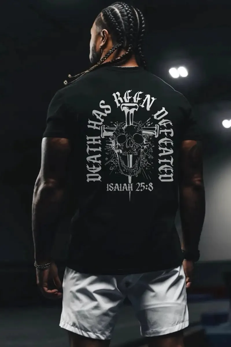 Death Has Been Defeated Printed Men's T-shirt sold by Polyalien