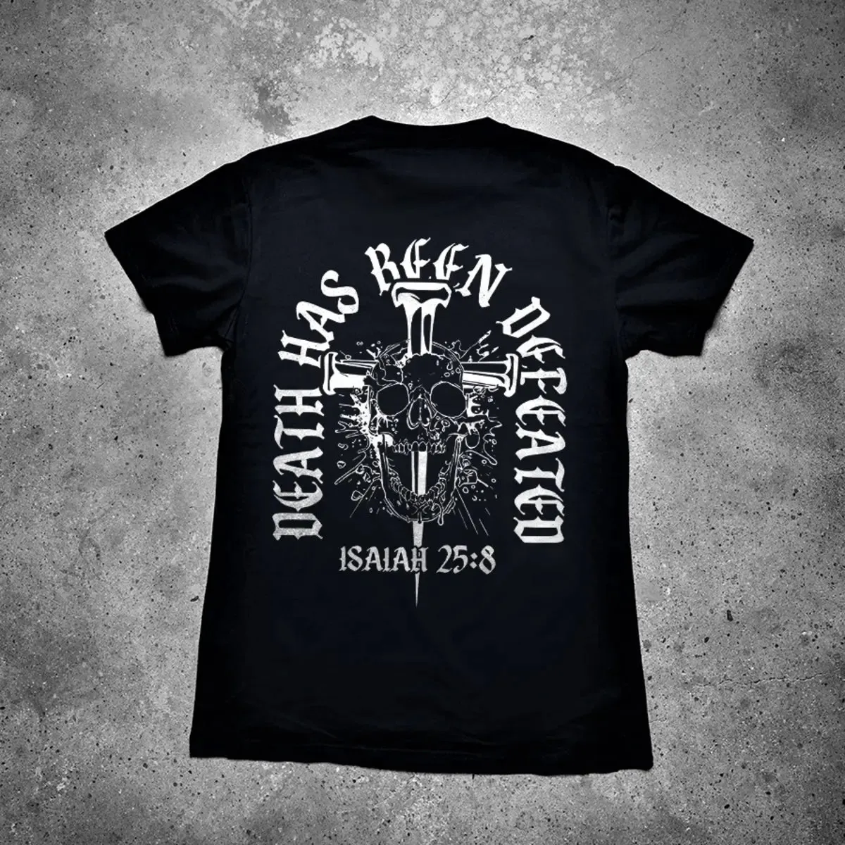 Death Has Been Defeated Printed Men's T-shirt sold by Polyalien product image thumbnail 2