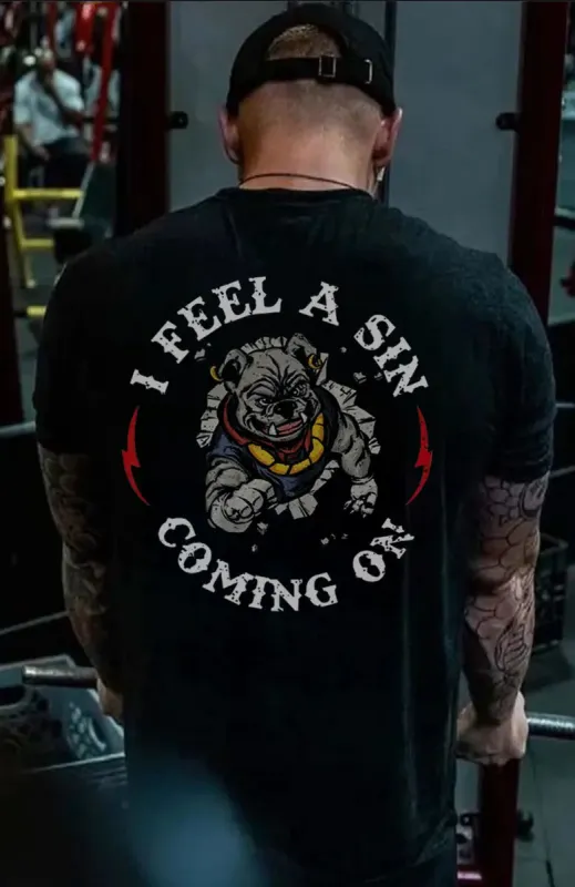 I Feel A Sin Coming On Printed Men's T-shirt sold by Polyalien