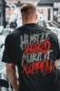 Hustle Hard Market Happen Printed Men's T-shirt sold by Polyalien