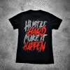 Hustle Hard Market Happen Printed Men's T-shirt sold by Polyalien