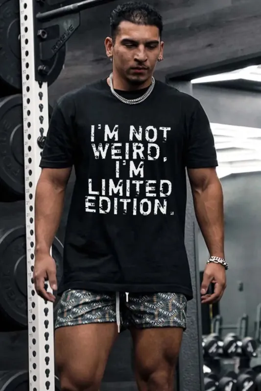 I'm Not Weird, I'm Limited Edition Printed Men's T-shirt sold by Polyalien