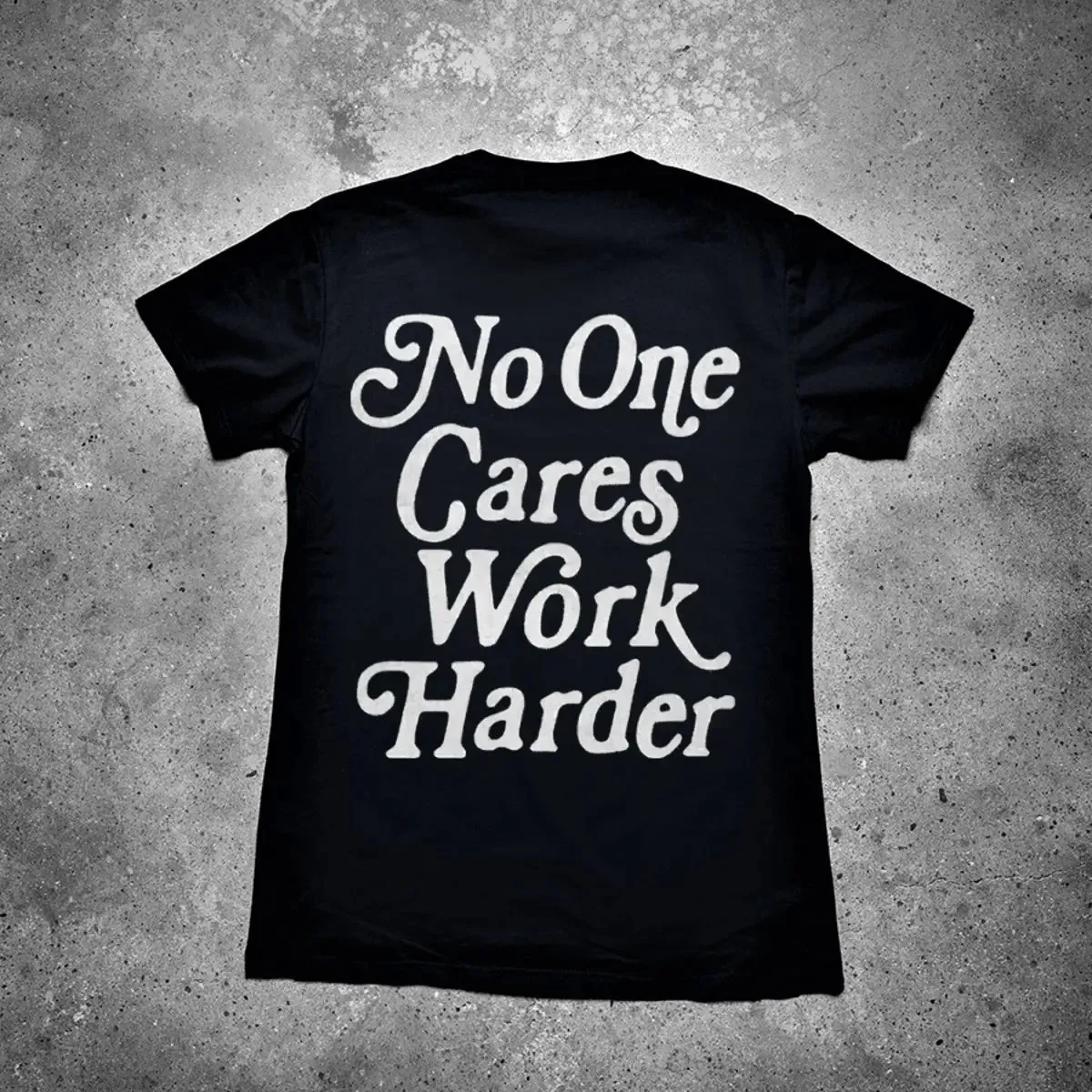 No One Cares Work Harder Printed Men's T-shirt sold by Polyalien product image thumbnail 2