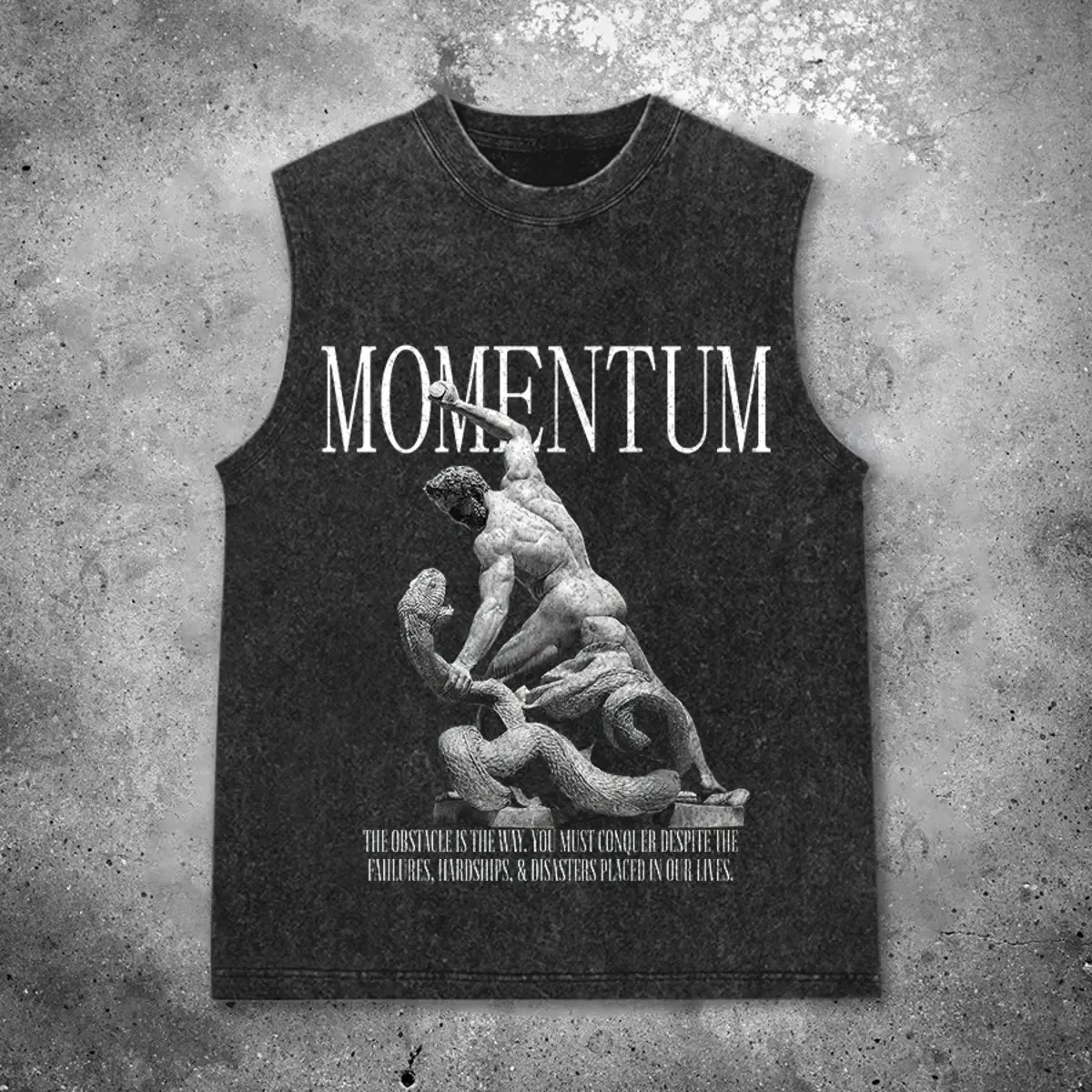 Momentum Printed Men's Washed Vest sold by Polyalien product image thumbnail 2