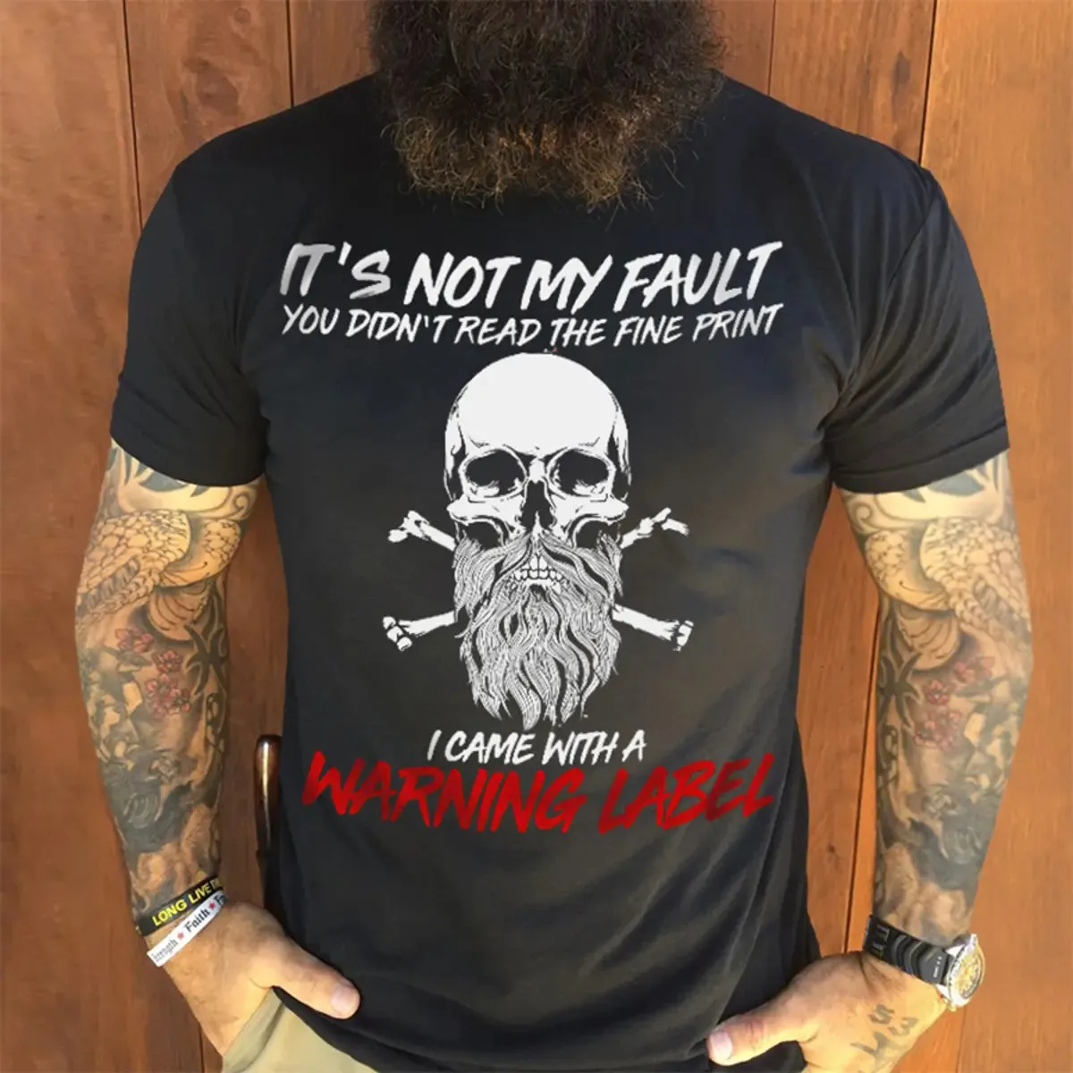 Viking It's Not My Fault Printed Men's T-shirt sold by Polyalien