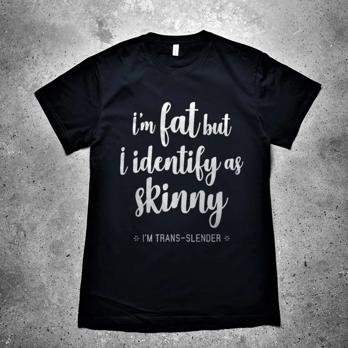 I'm Fat But Identify As Skinny Printed Men's T-shirt sold by Polyalien product image thumbnail 2