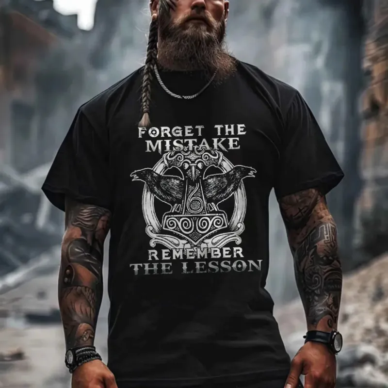 Viking Forget The Mistake Printed Men's T-shirt sold by Polyalien
