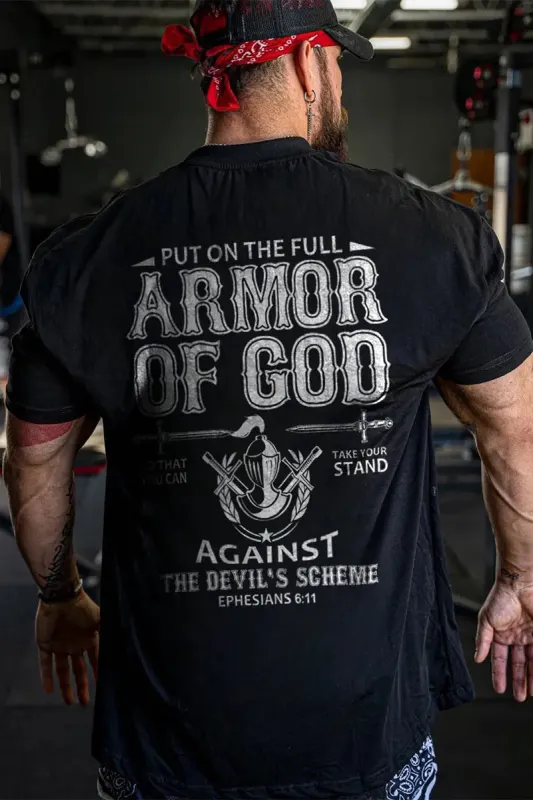 Put On The Full Armor Of God Printed Men's T-shirt sold by Polyalien